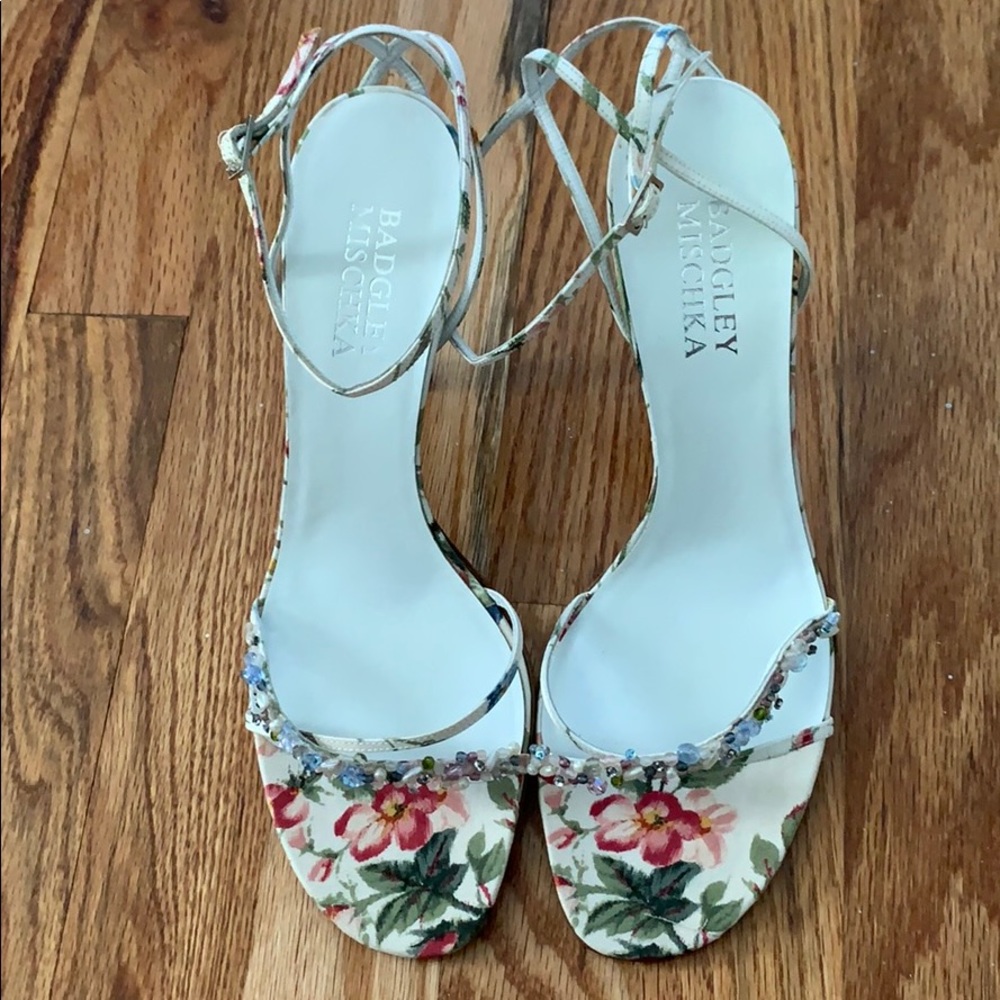 Badgley Mischka Floral Print Sandal